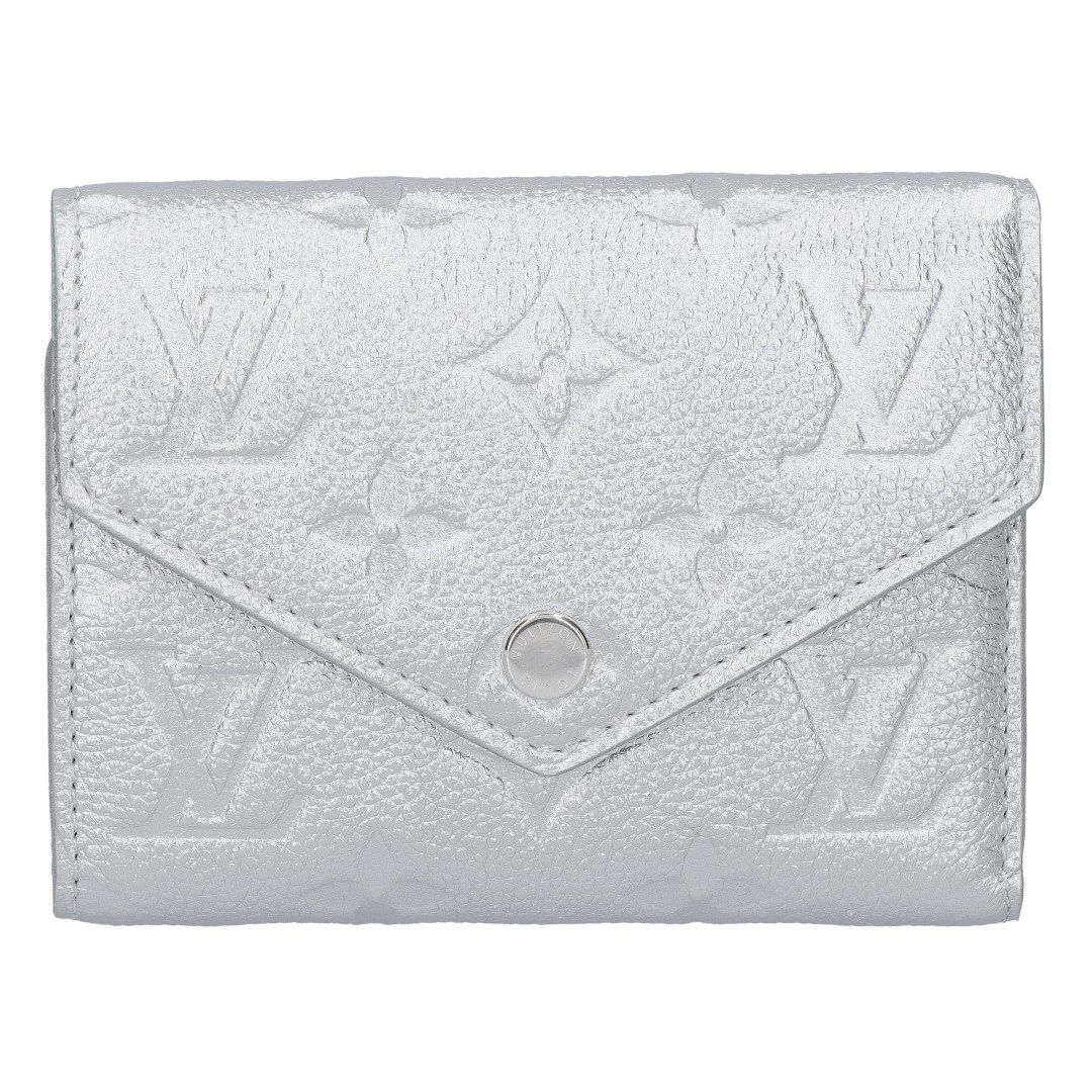 ルイヴィトン LOUIS VUITTON 折財布 三つ折り財布 アンプラント M26896 ポルトフォイユ･ヴィクトリーヌ シルバー