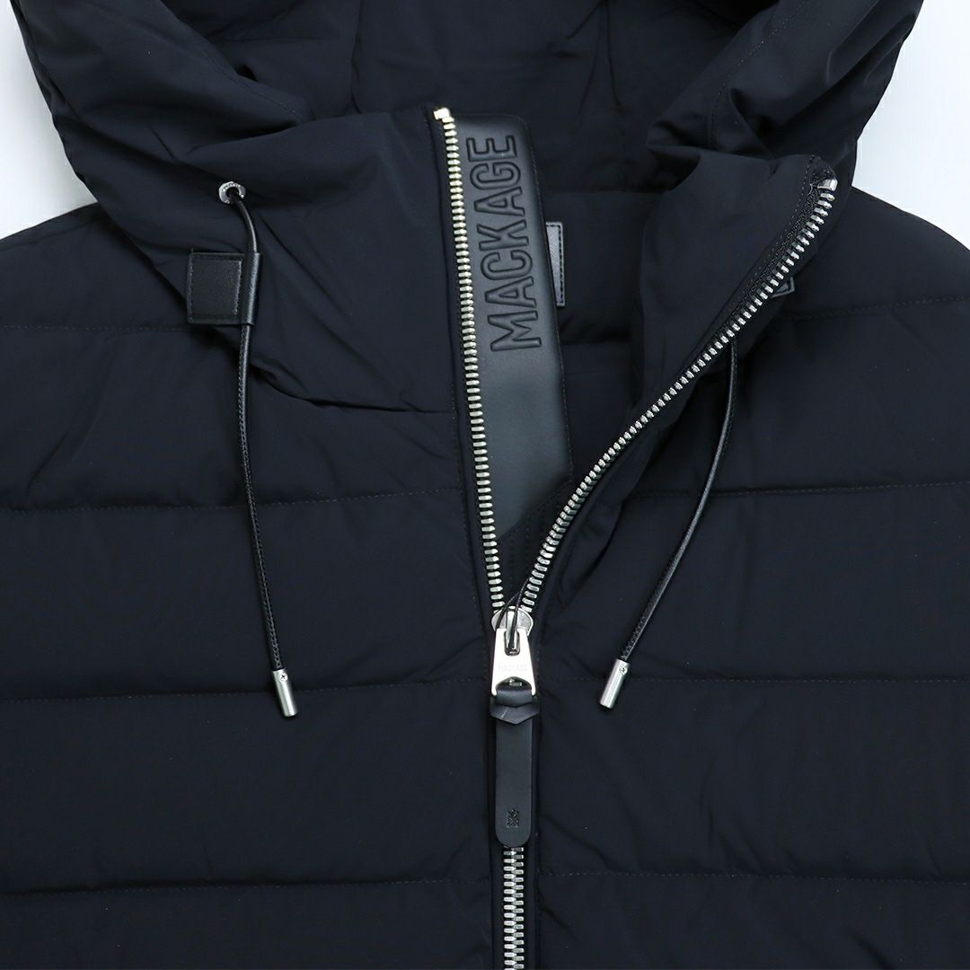 マッカージュ MACKAGE メンズアウター メンズジャケット メンズダウン ダウンジャケット ジップアップ フーディ JACK-Z C0001 BLACK
