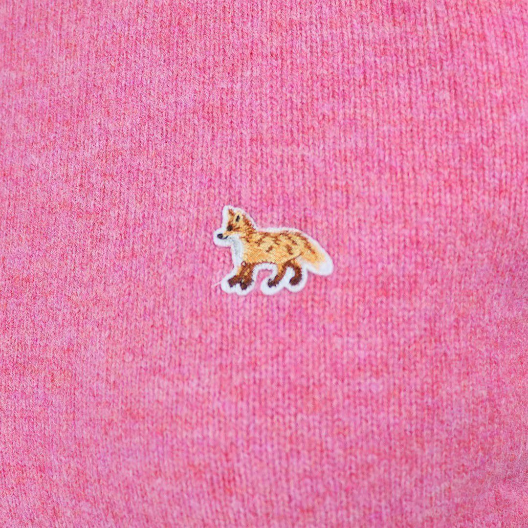 メゾンキツネ MAISON KITSUNE レディース ニット クルーネックセーター ベイビー フォックス ラムズウール レギュラー ジャンパー PW00817KT1006 0327 PALE ROSE