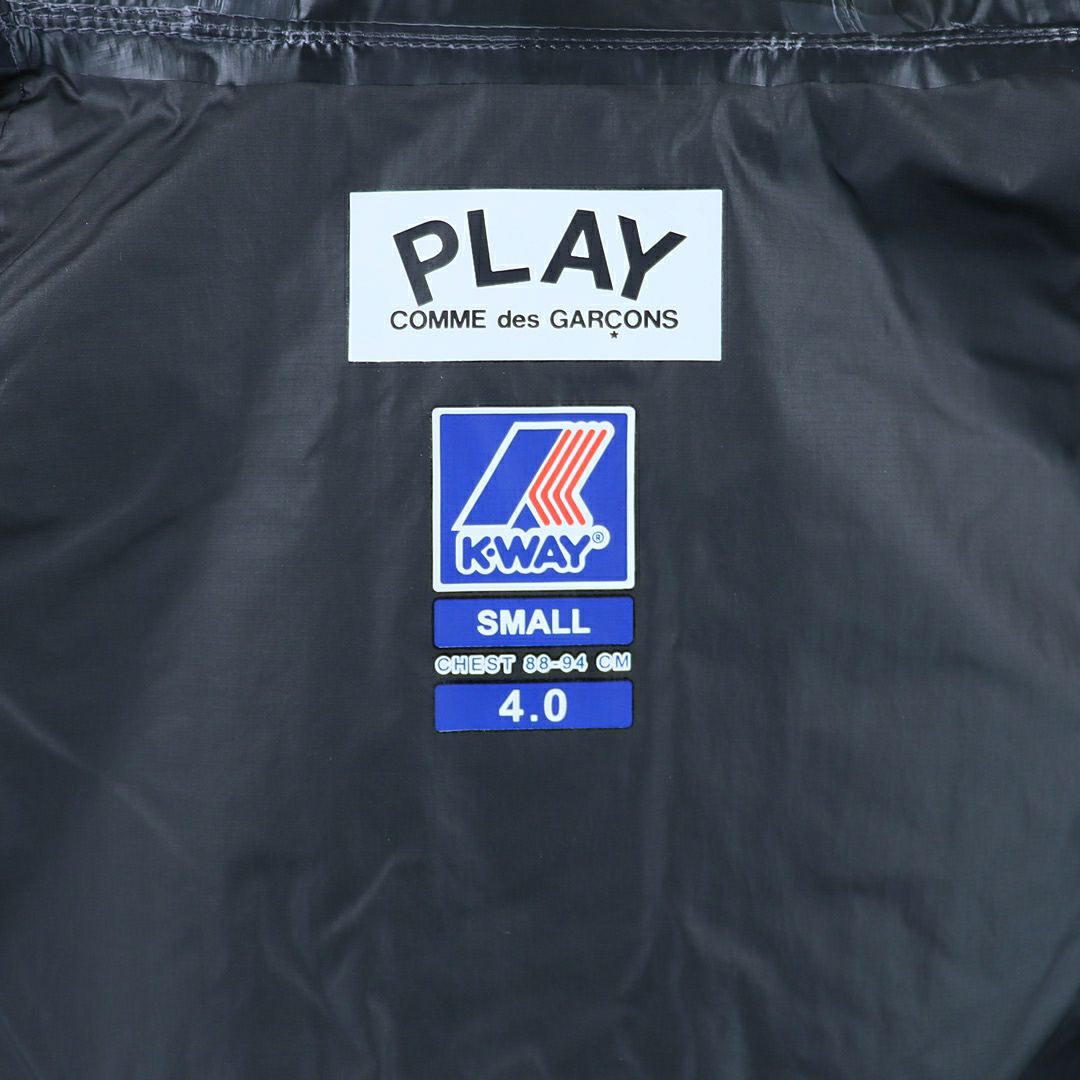 コムデギャルソン COMME DES GARCONS ユニセックス ジャケット ナイロンパーカー PLAY プレイ AZ J505 051 ジップアップ フーディ