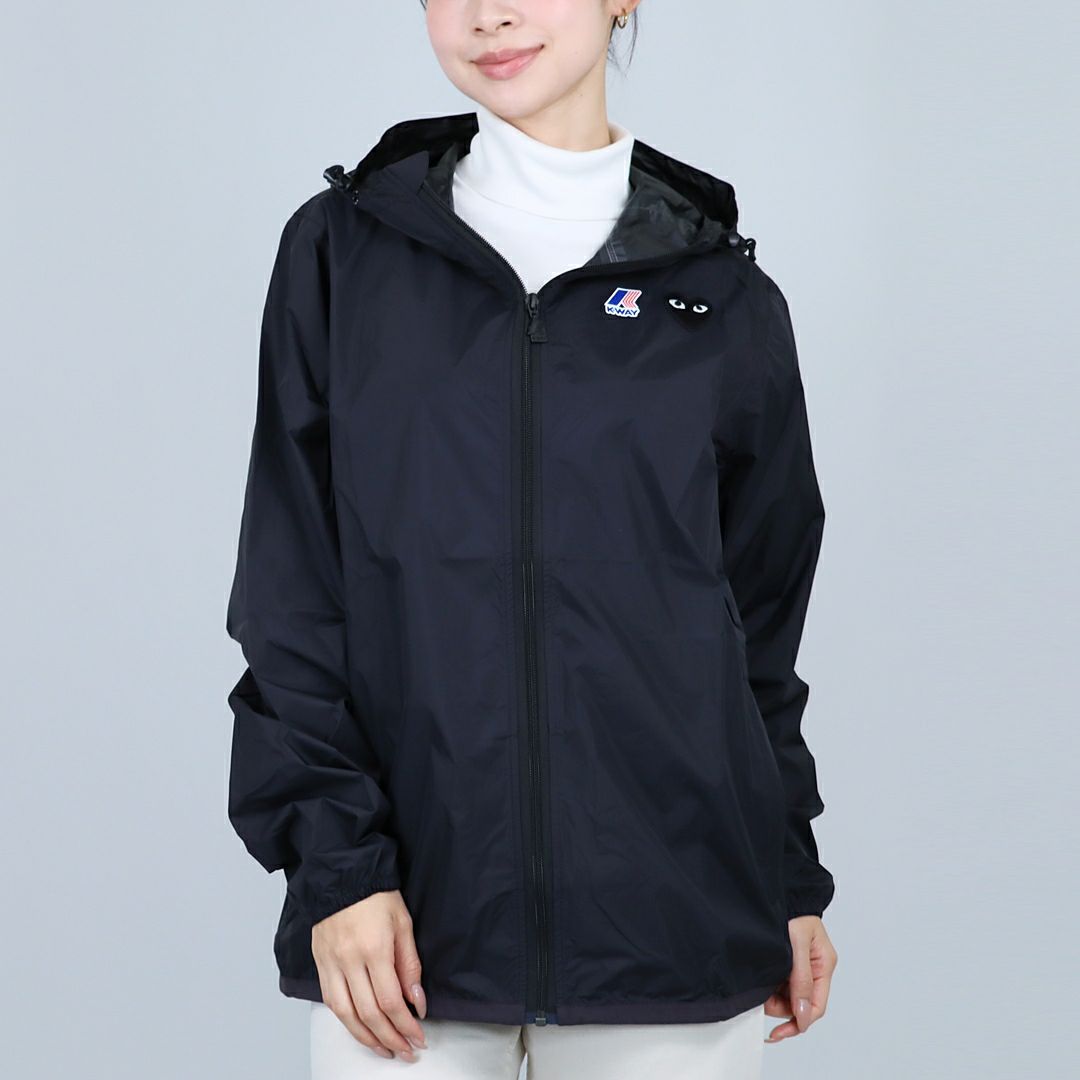 コムデギャルソン COMME DES GARCONS ユニセックス ジャケット ナイロンパーカー PLAY プレイ AZ J507 051 ジップアップ フーディ