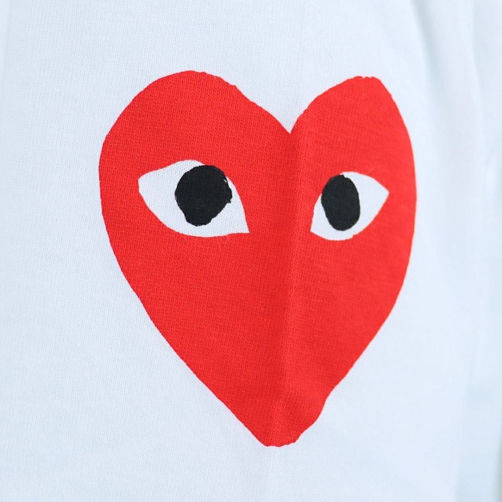 コムデギャルソン COMME DES GARCONS ユニセックス 長袖 Tシャツ ロンT PLAY プレイ T262 ソデロゴﾞLT