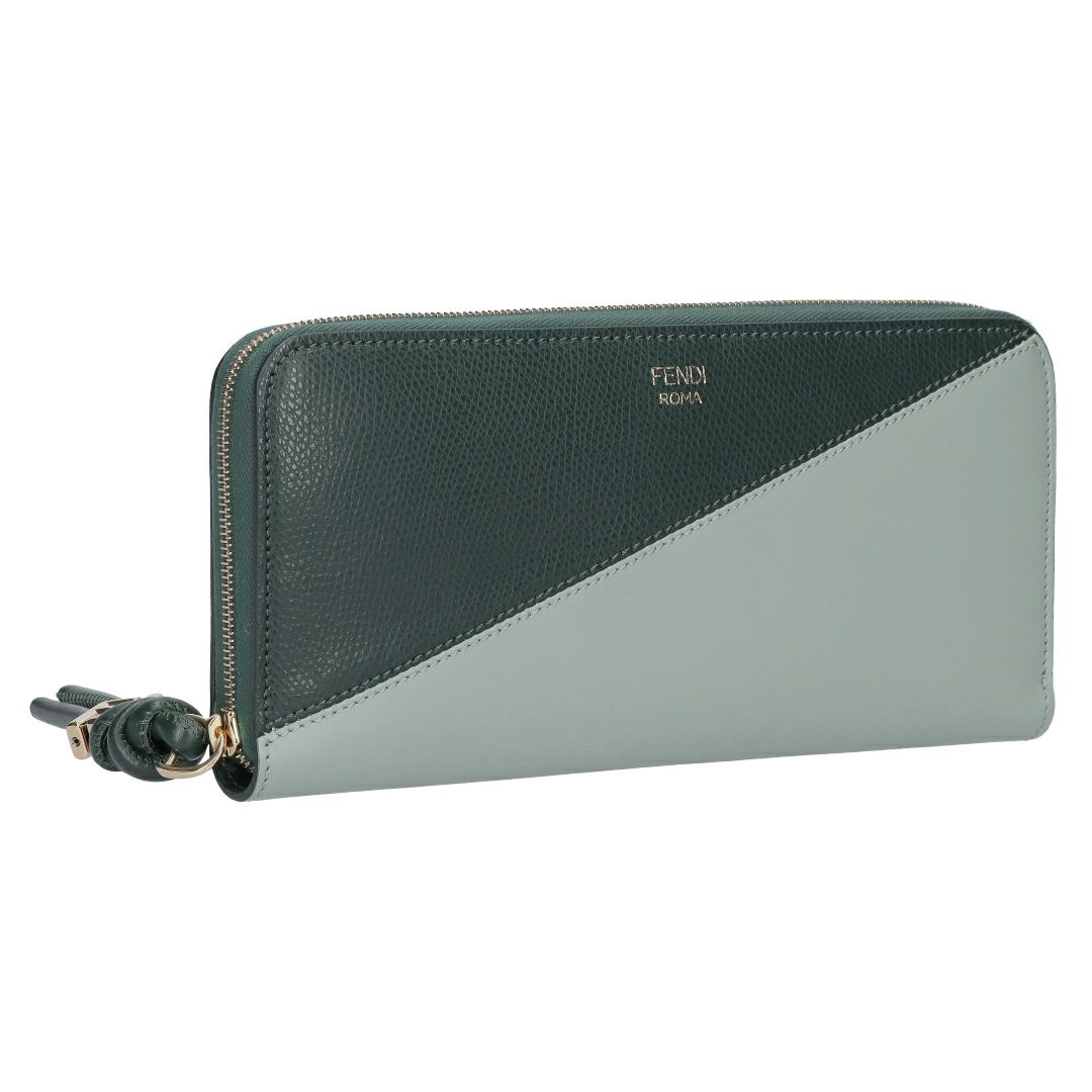 フェンディ FENDI 長財布 FFダイヤモンド 8M0517 AYCA F1TWG MATCHA MILK+NORI GREEN+SOFT GOLD