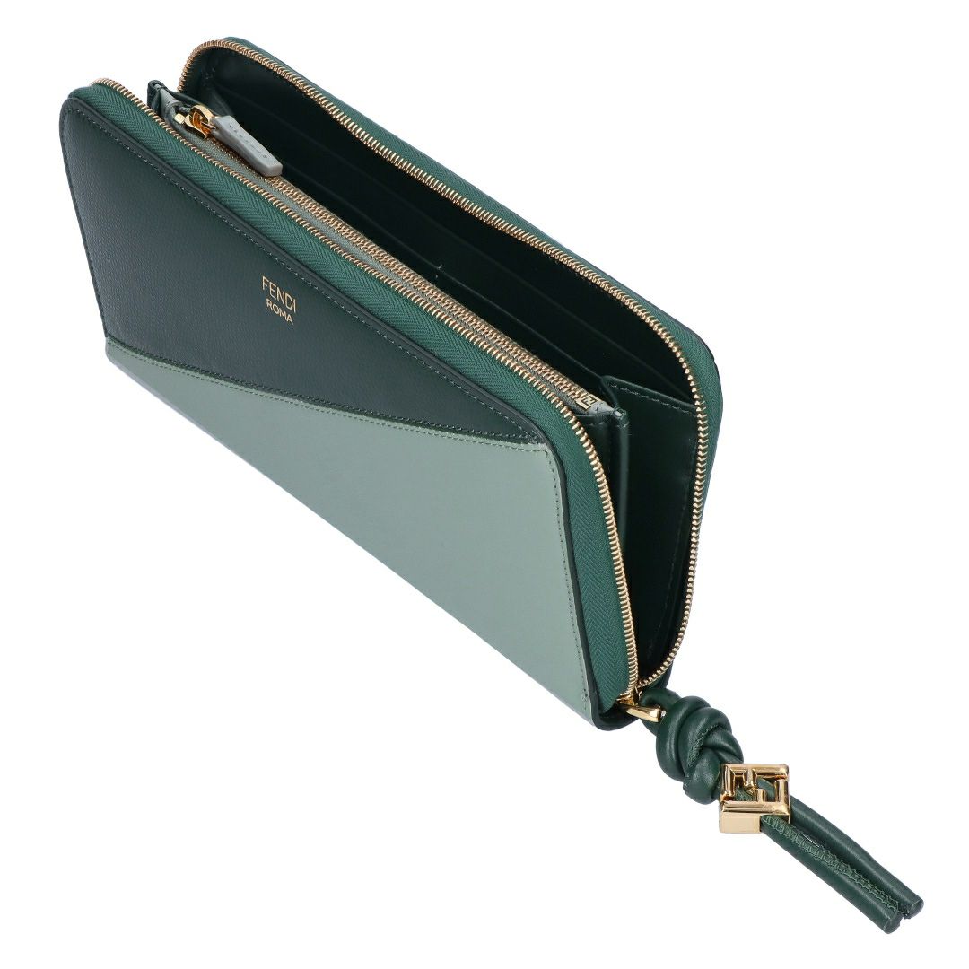 フェンディ FENDI 長財布 FFダイヤモンド 8M0517 AYCA F1TWG MATCHA MILK+NORI GREEN+SOFT GOLD