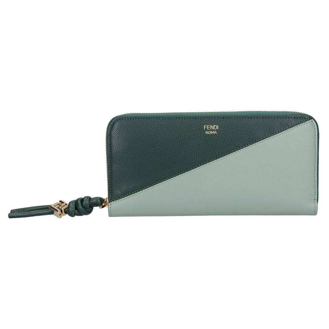 フェンディ FENDI 長財布 FFダイヤモンド 8M0517 AYCA F1TWG MATCHA MILK+NORI GREEN+SOFT GOLD
