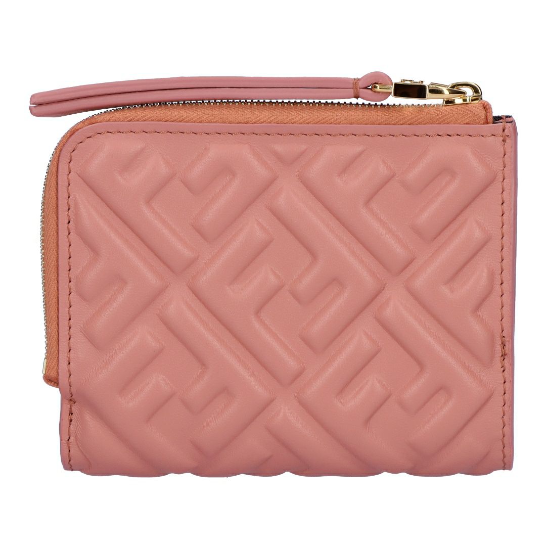 フェンディ FENDI 折財布 二つ折り財布 FF EMBOSSED 8M0519 AAJD F13VM MACARON+SOFT GOLD