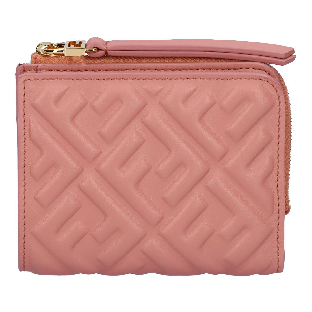 フェンディ FENDI 折財布 二つ折り財布 FF EMBOSSED 8M0519 AAJD F13VM MACARON+SOFT GOLD