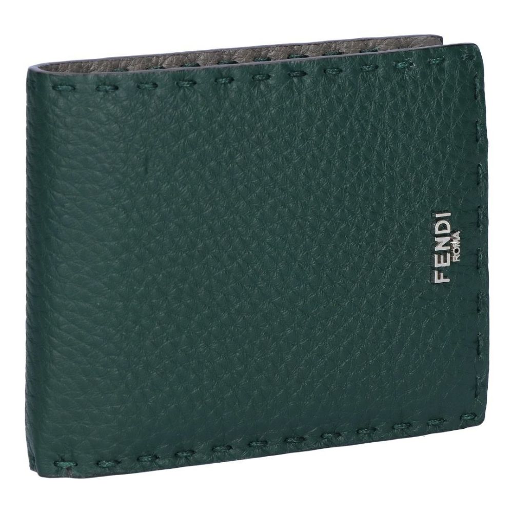 フェンディ FENDI メンズ 折財布 ニつ折り財布 小銭入れ付き SELLERIA セレリア 7M0194 AP3C F1TUN VERDE NORI+ARGILLA+P