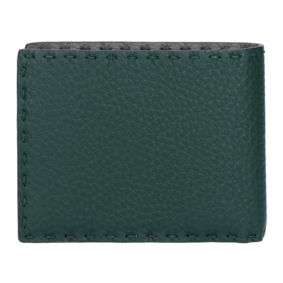 フェンディ FENDI メンズ 折財布 ニつ折り財布 小銭入れ付き SELLERIA セレリア 7M0194 AP3C F1TUN VERDE NORI+ARGILLA+P