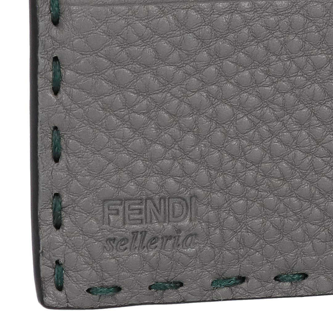 フェンディ FENDI メンズ 折財布 ニつ折り財布 小銭入れ付き SELLERIA セレリア 7M0194 AP3C F1TUN VERDE NORI+ARGILLA+P