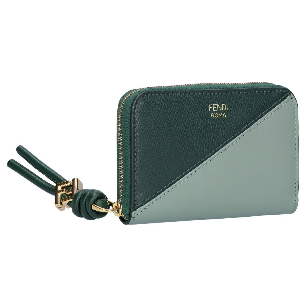フェンディ FENDI 折財布 二つ折り財布 FFダイヤモンド 8M0313 AYCA F1TWG MATCHA MILK+NORI GREEN+SOFT GOLD