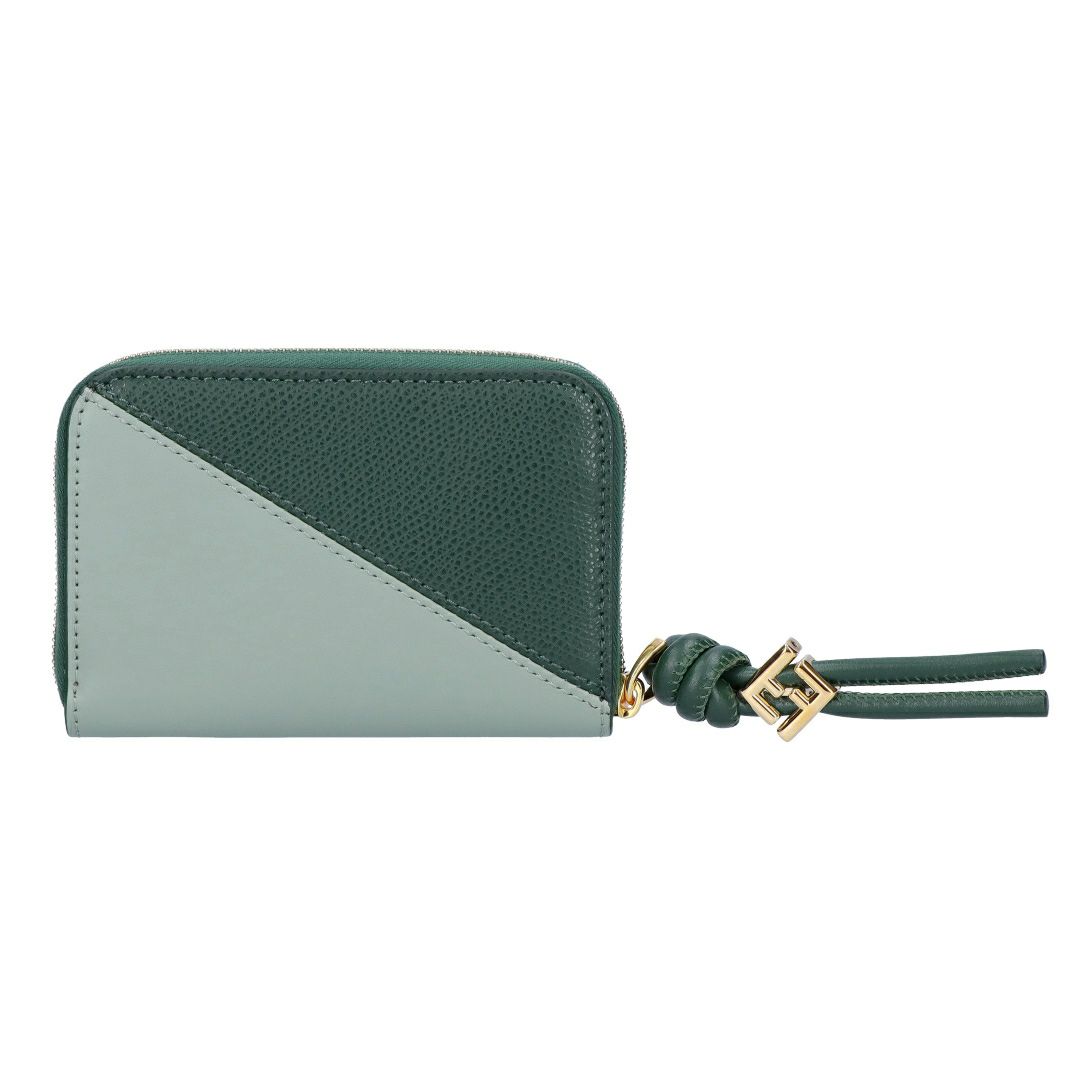 フェンディ FENDI 折財布 二つ折り財布 FFダイヤモンド 8M0313 AYCA F1TWG MATCHA MILK+NORI GREEN+SOFT GOLD