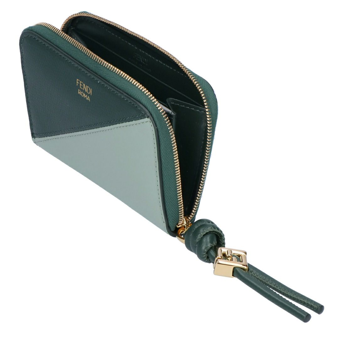 フェンディ FENDI 折財布 二つ折り財布 FFダイヤモンド 8M0313 AYCA F1TWG MATCHA MILK+NORI GREEN+SOFT GOLD