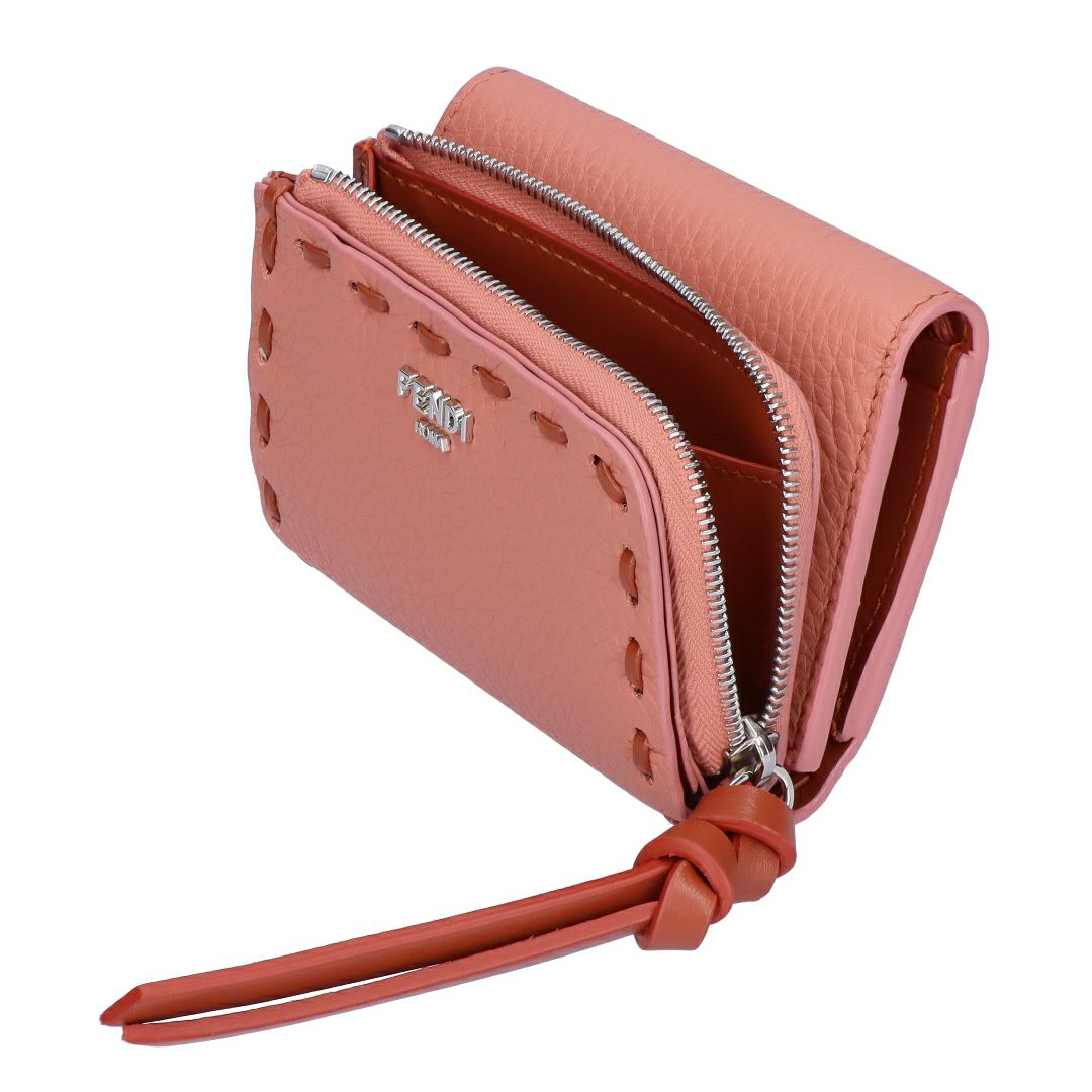 フェンディ FENDI 折財布 三つ折り財布 ピーカブー セレリア 8M0499 AURN F1TWR SIENNA+PALLADIUM マイクロ