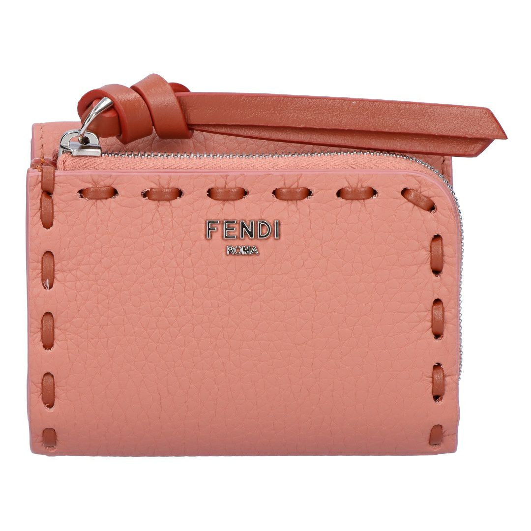 フェンディ FENDI 折財布 三つ折り財布 ピーカブー セレリア 8M0499 AURN F1TWR SIENNA+PALLADIUM マイクロ