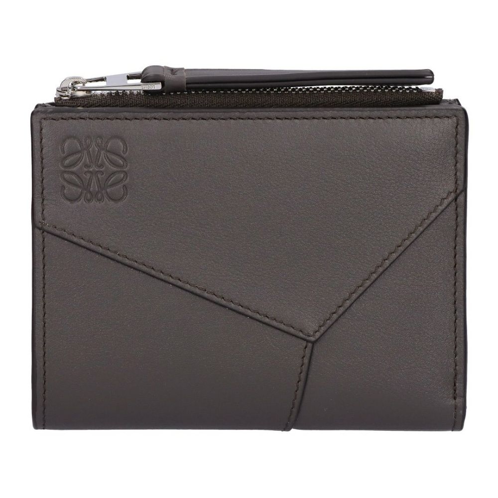 ロエベ LOEWE 折財布 二つ折り財布 コンパクト財布 パズルエッジ C510W73X08 1220 GRIS OSCURO/DARK GREY