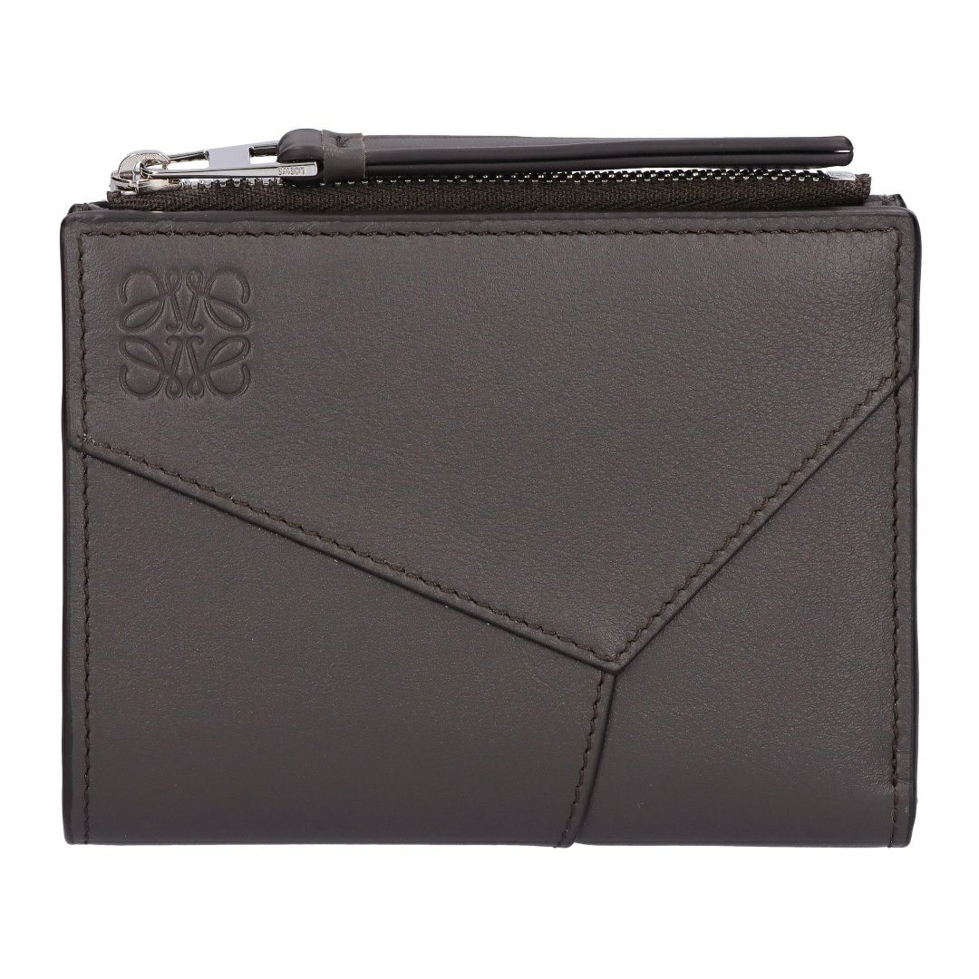ロエベ LOEWE 折財布 二つ折り財布 コンパクト財布 パズルエッジ C510W73X08 1220 GRIS OSCURO/DARK GREY