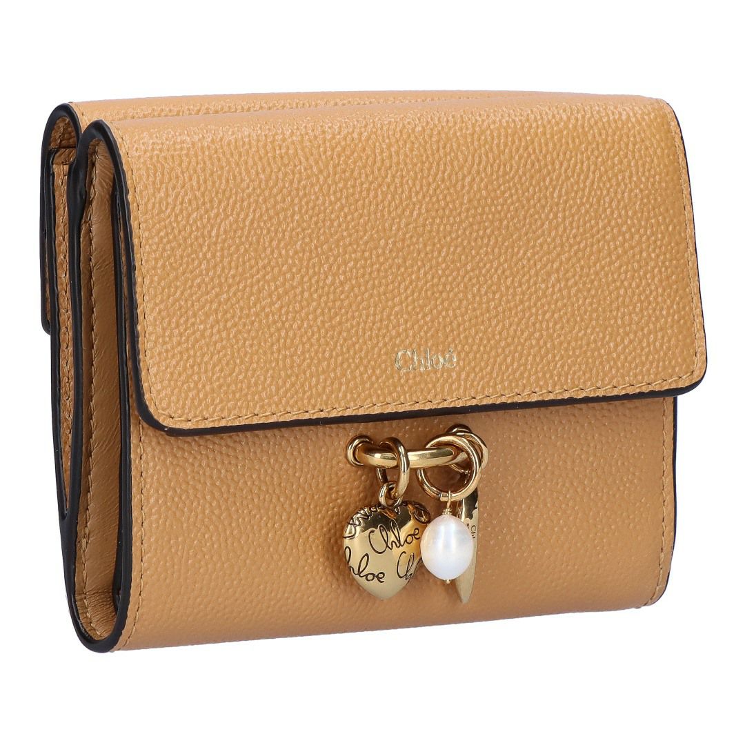 クロエ CHLOE 折財布 三つ折り財布 CHLOE CHARMS クロエチャームズ CH25AP976Q12 268 BISCOTTI BEIGE 【お取り寄せ】
