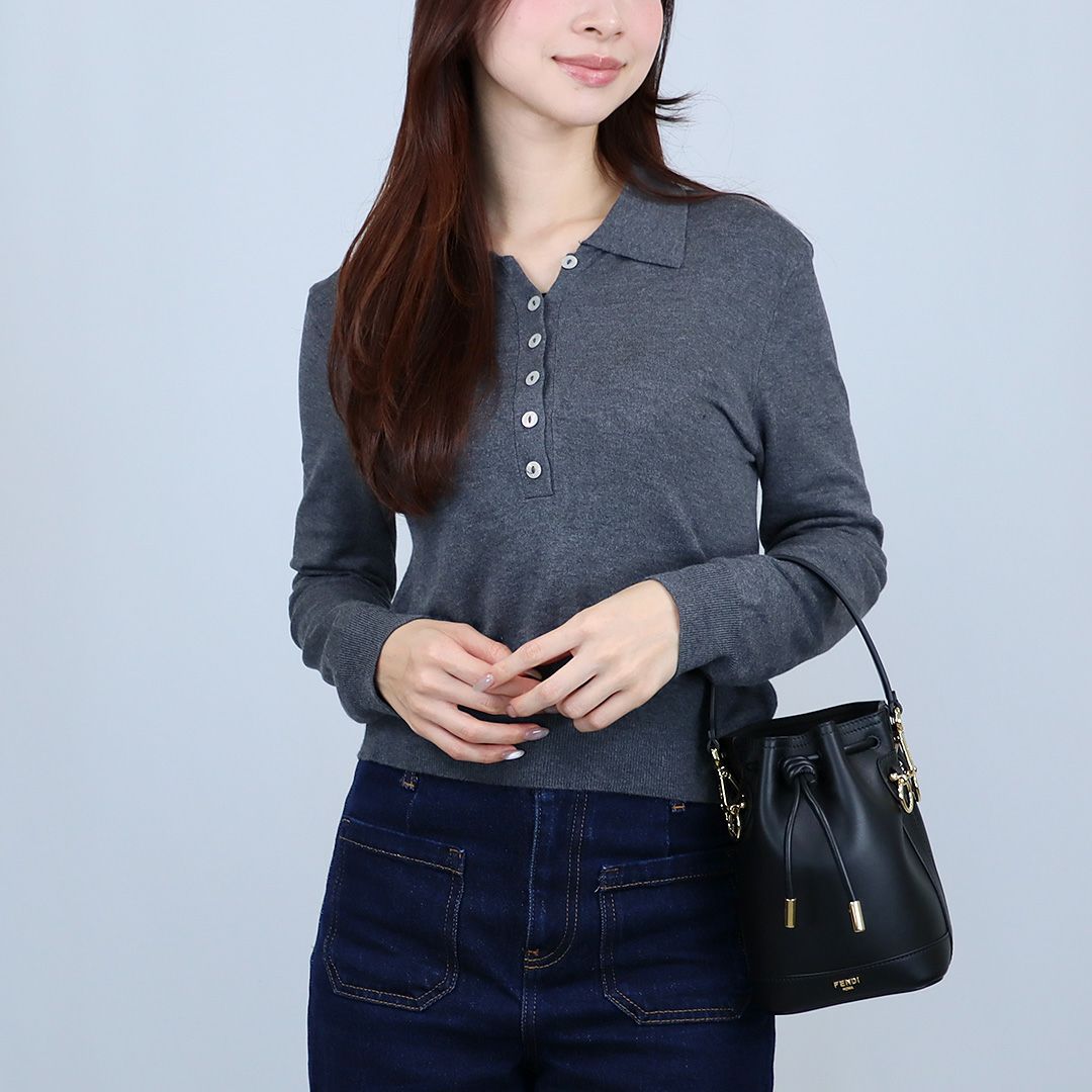 フェンディ FENDI 2WAYバッグ MON TRESOR モントレゾール 8BS109 AYJ1-F0KUR SHINY/BLACK+SOFT GOLD