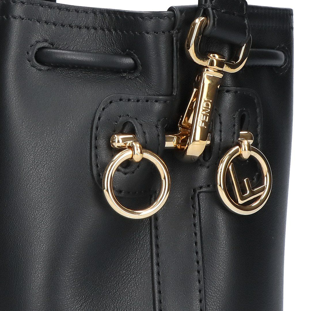 フェンディ FENDI 2WAYバッグ MON TRESOR モントレゾール 8BS109 AYJ1-F0KUR SHINY/BLACK+SOFT GOLD