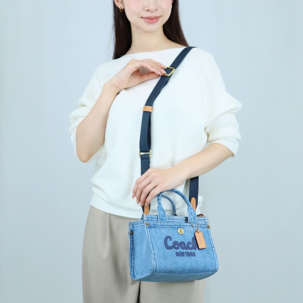 コーチ COACH 2WAYバッグ デニム カーゴ トート バッグ 20 CZ100B 4/INDIGO