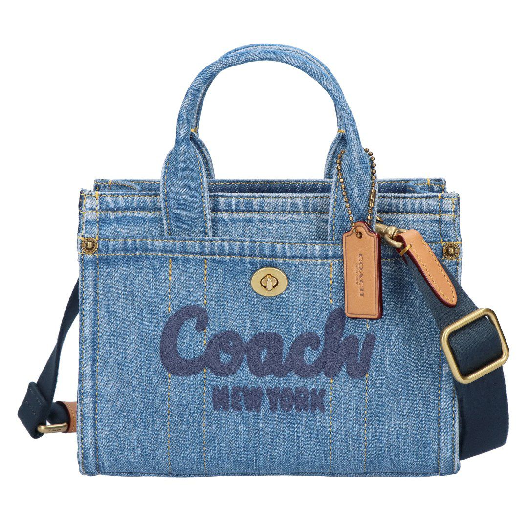 コーチ COACH 2WAYバッグ デニム カーゴ トート バッグ 20 CZ100B 4/INDIGO