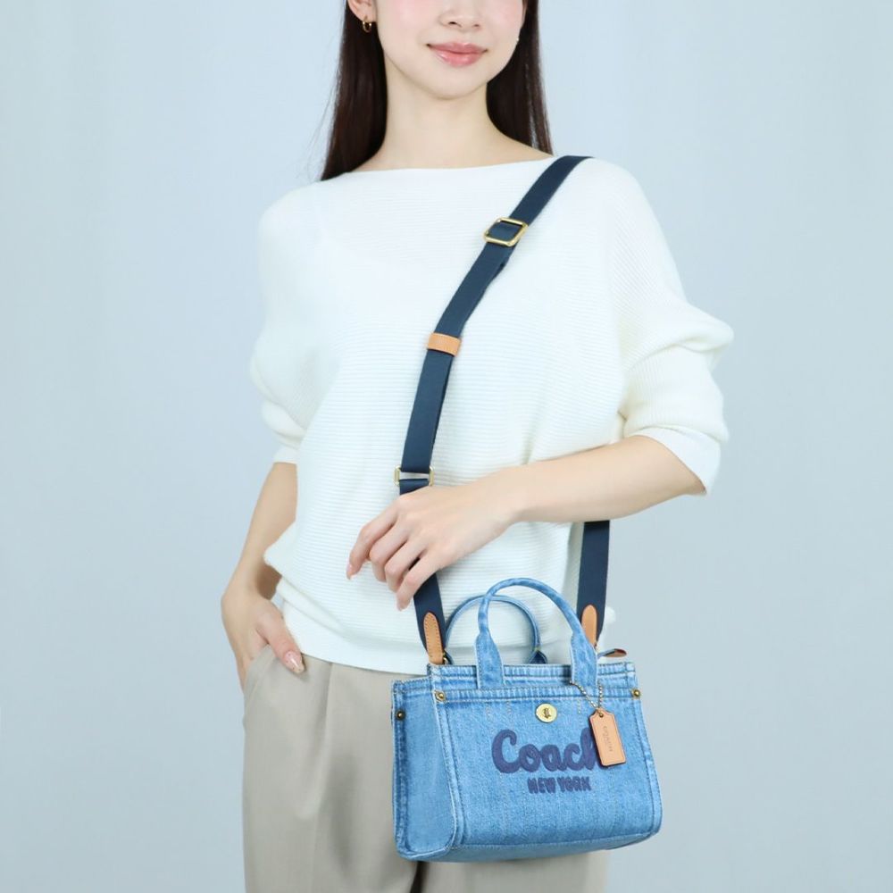 コーチ COACH 2WAYバッグ デニム カーゴ トート バッグ 20 CZ100B 4/INDIGO
