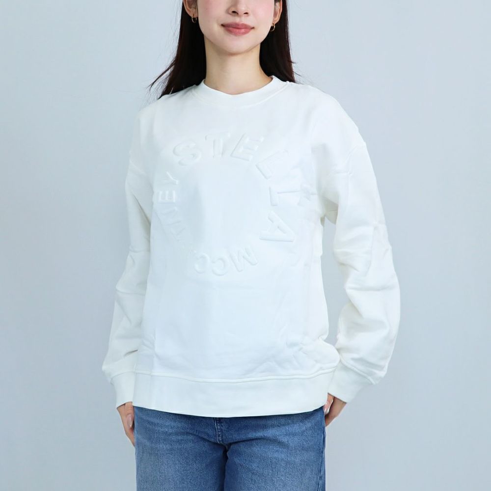 ステラマッカートニー STELLA McCARTNEY キッズ レディース スウェット トレーナー 裏起毛 ロゴ TV4P30 Z0453 101 IVORY