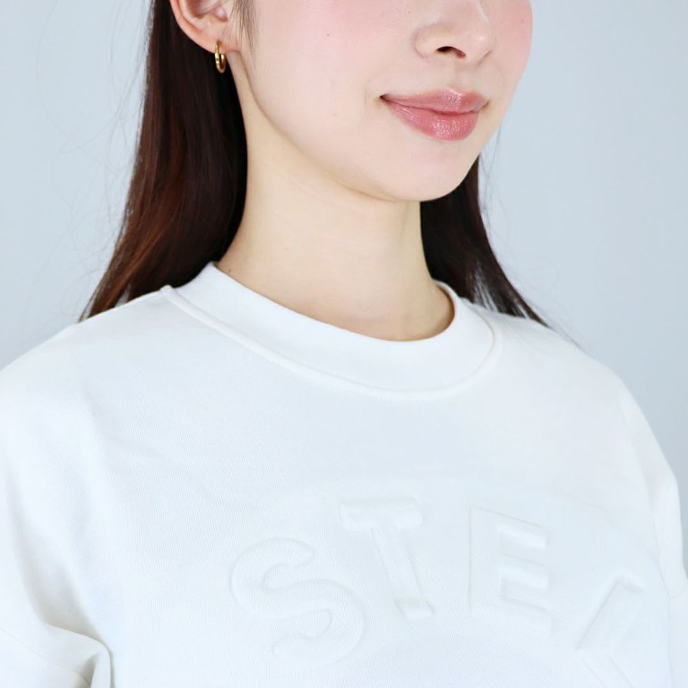 ステラマッカートニー STELLA McCARTNEY キッズ レディース スウェット トレーナー 裏起毛 ロゴ TV4P30 Z0453 101 IVORY