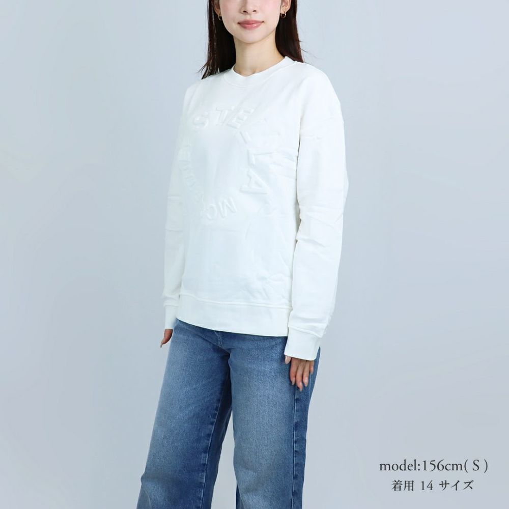 ステラマッカートニー STELLA McCARTNEY キッズ レディース スウェット トレーナー 裏起毛 ロゴ TV4P30 Z0453 101 IVORY