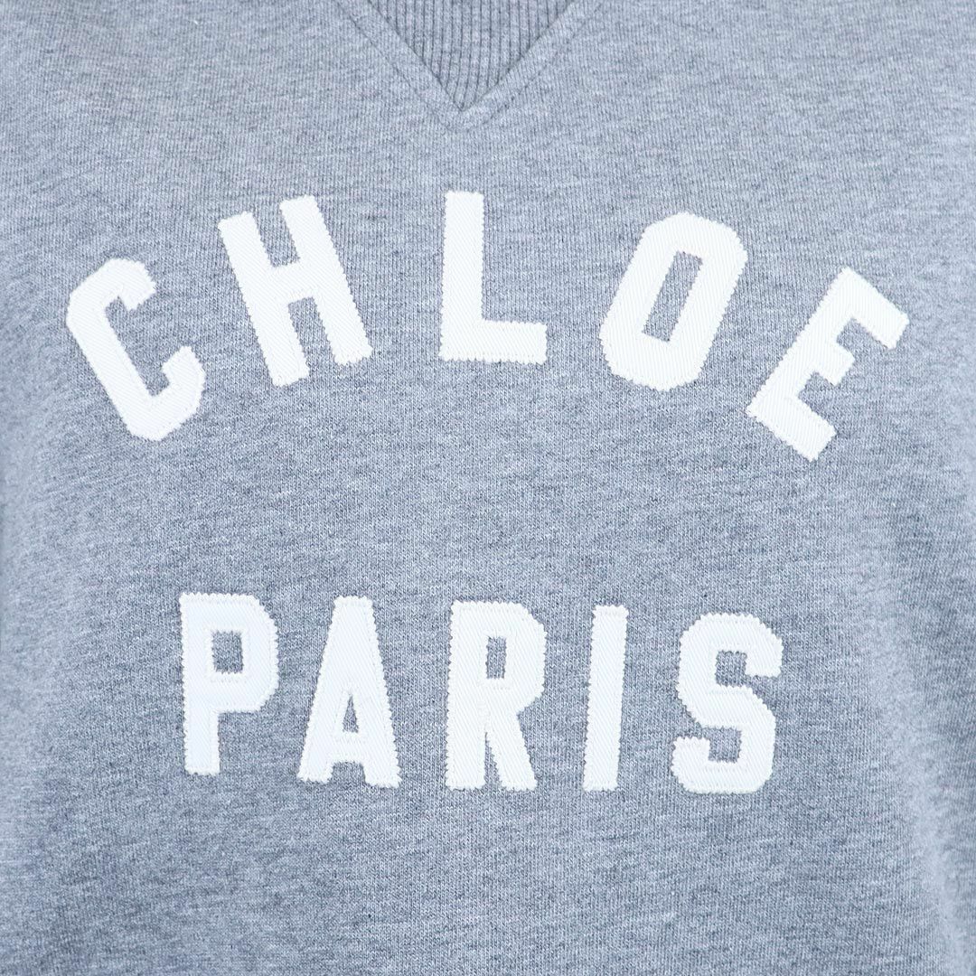 クロエ CHLOE キッズ レディース パーカー HOODED SWEATSHIRT C20646 フーディ 裏起毛 ロゴ