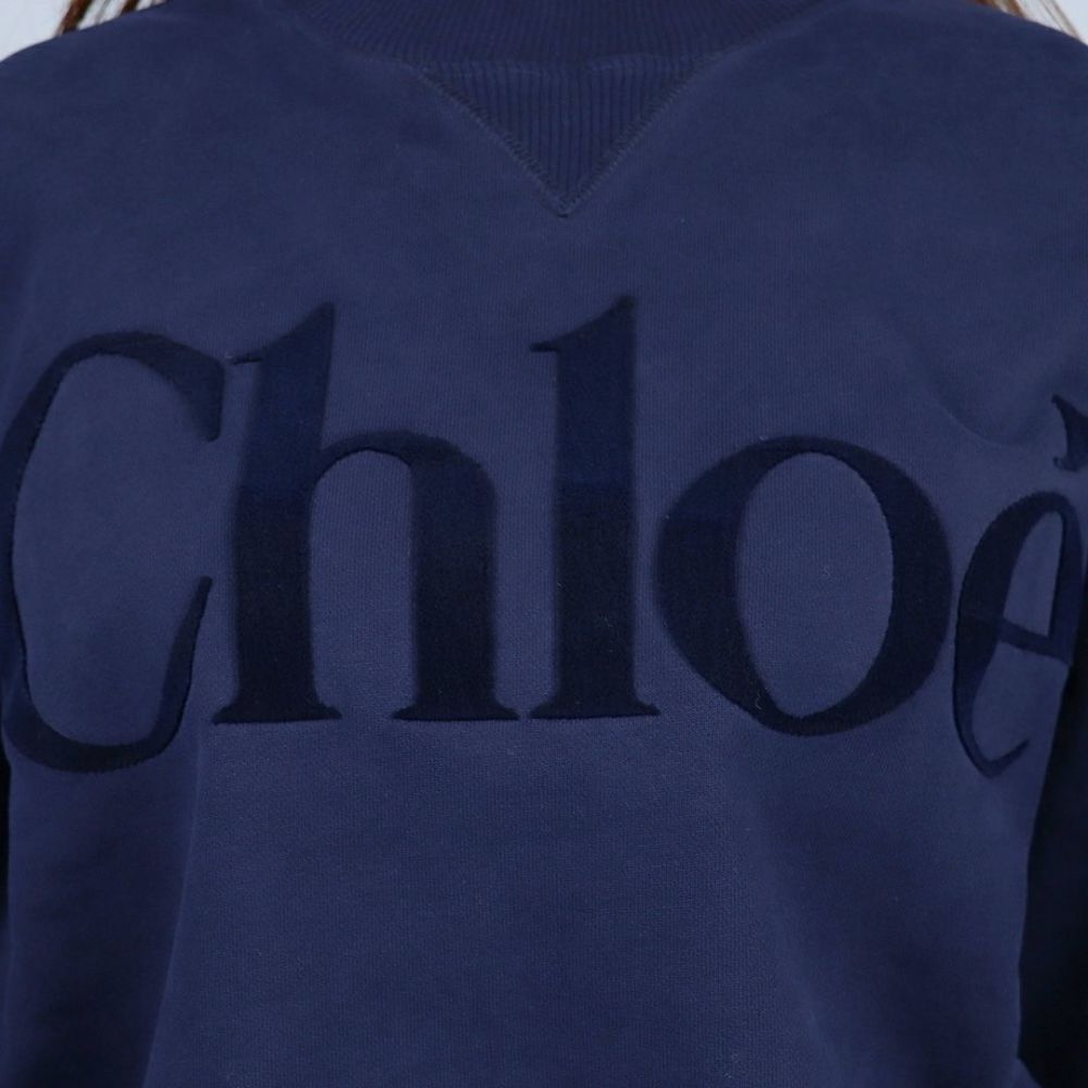 クロエ CHLOE キッズ レディース スウェット トレーナー ロゴ SWEATSHIRT C20649
