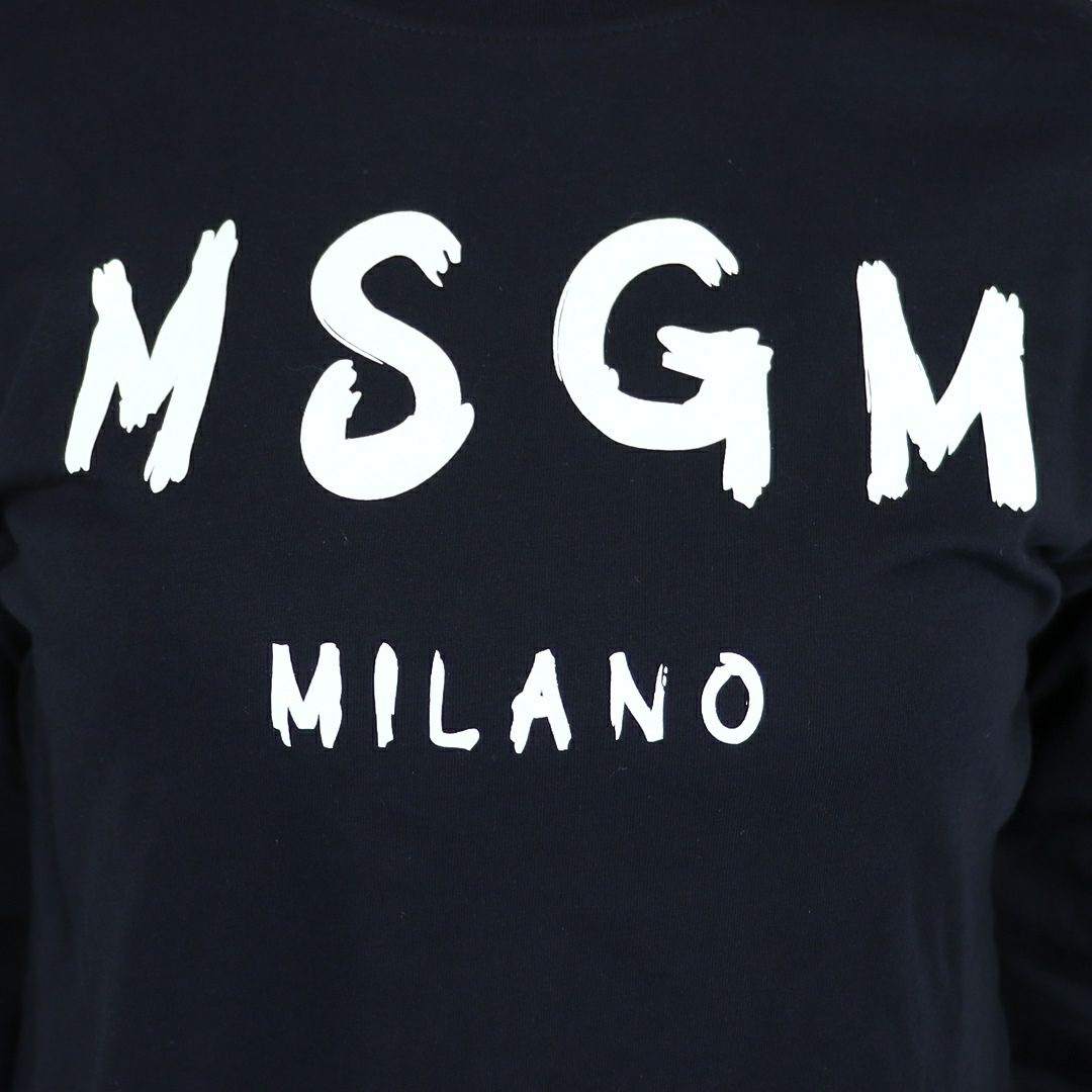 エムエスジーエム MSGM キッズ レディース 長袖 Tシャツ ロンT ロゴTシャツ F5MSJUTH008 JERSEY LONG SLEEVE T-SHIRT UNISEX