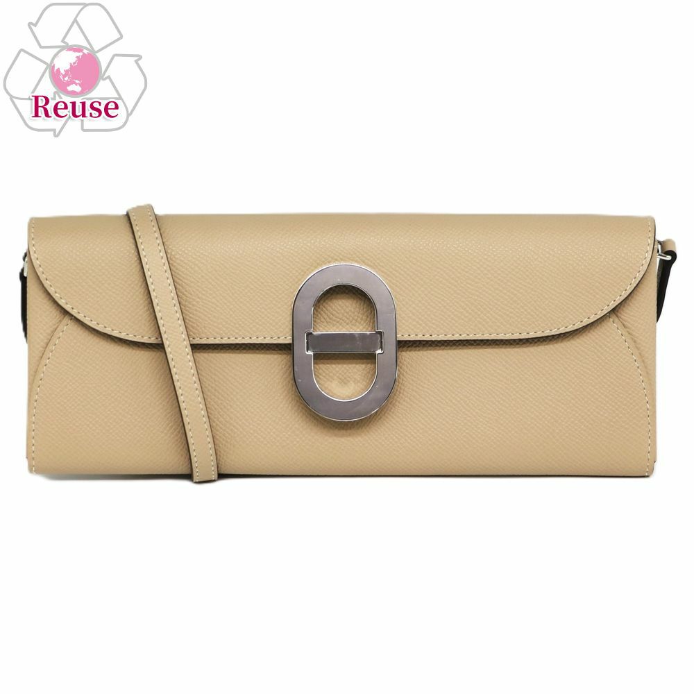 【リユース品】 エルメス HERMES バッグ ショルダーバッグ シェーヌダンクルトゥーゴー ベージュ系/シルバー金具 【お取り寄せ】