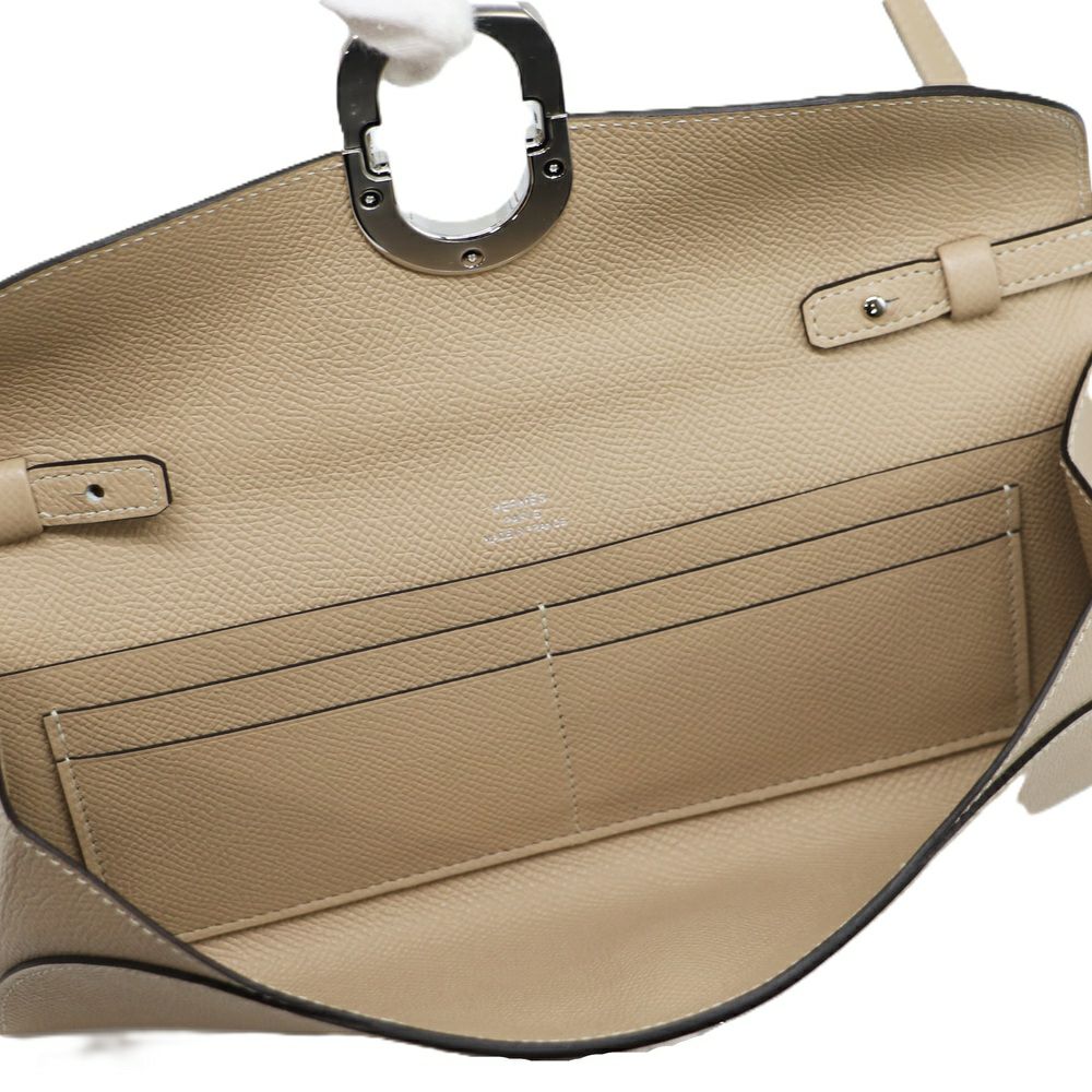 【リユース品】 エルメス HERMES バッグ ショルダーバッグ シェーヌダンクルトゥーゴー ベージュ系/シルバー金具 【お取り寄せ】