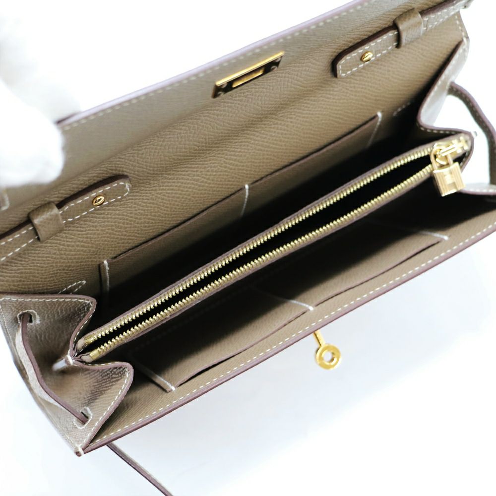【リユース品】 エルメス HERMES バッグ ショルダーバッグ ケリートゥーゴー エトゥープ/ゴールド金具 【お取り寄せ】