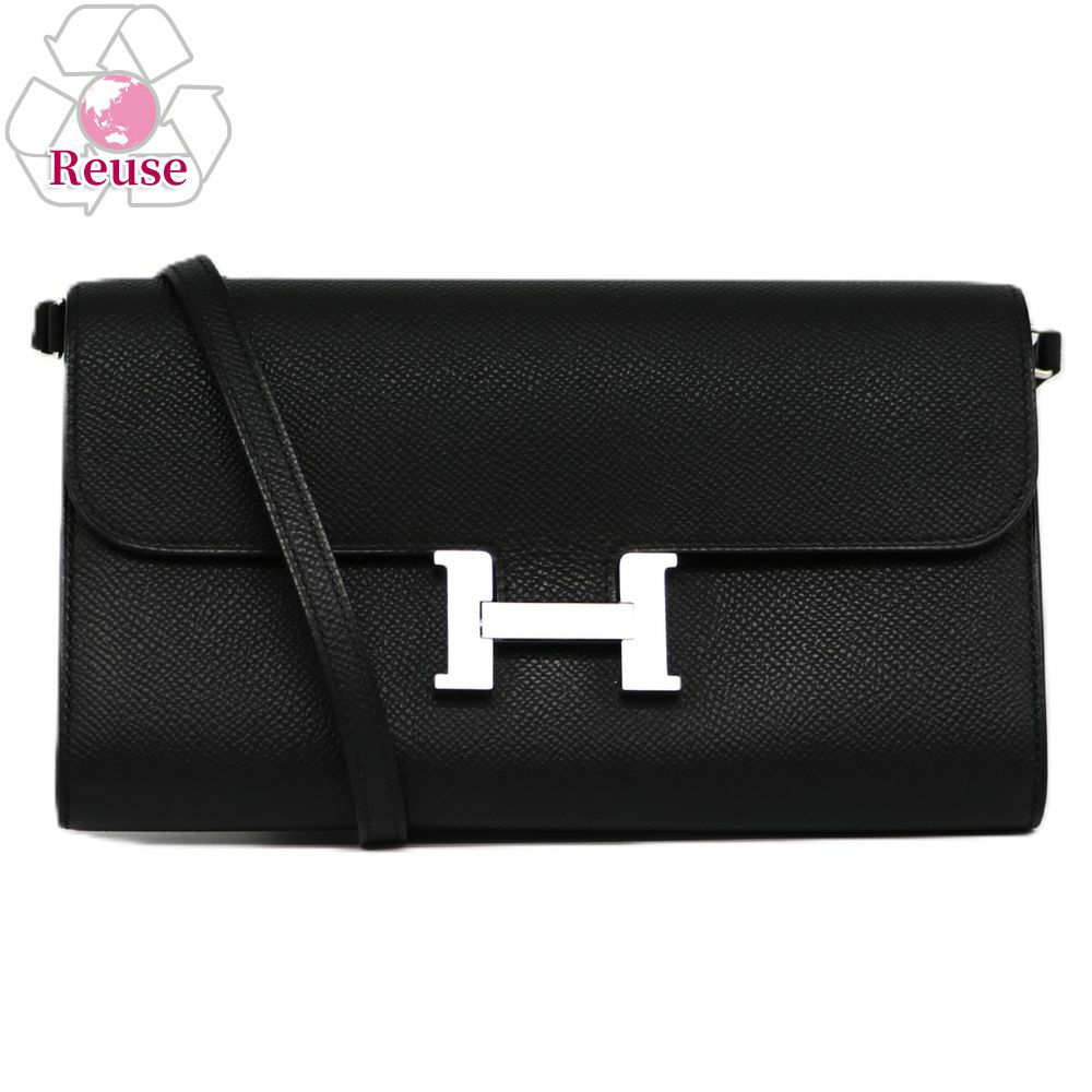 【リユース品】 エルメス HERMES バッグ ショルダーバッグ コンスタンストゥーゴー ブラック/シルバー金具 【お取り寄せ】