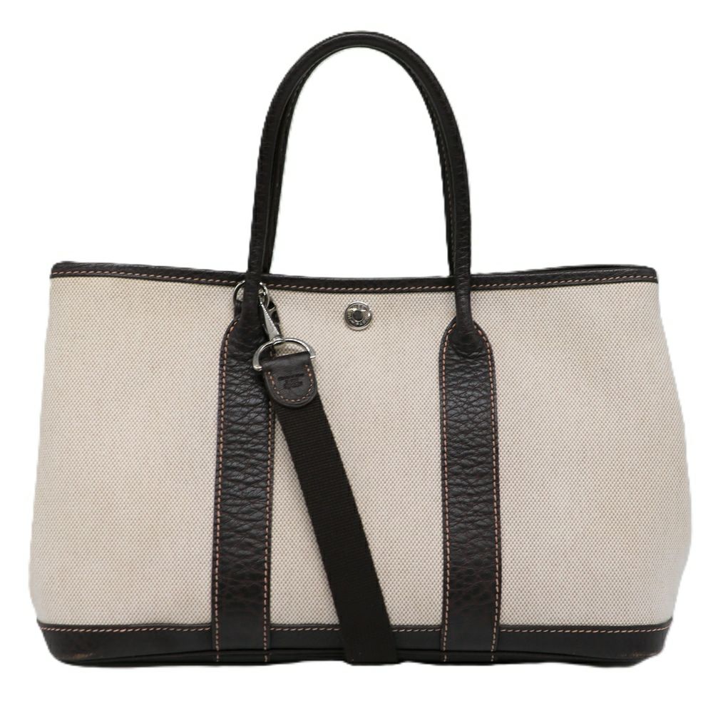【リユース品】 エルメス HERMES バッグ ハンドバッグ ガーデンパーティTPM アイボリー系 【お取り寄せ】