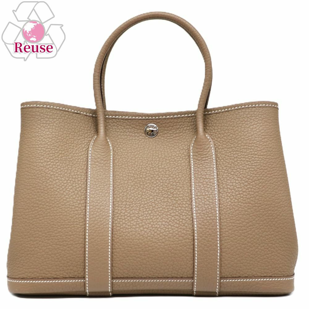【リユース品】 エルメス HERMES バッグ ハンドバッグ ガーデンパーティPM エトゥープ 【お取り寄せ】