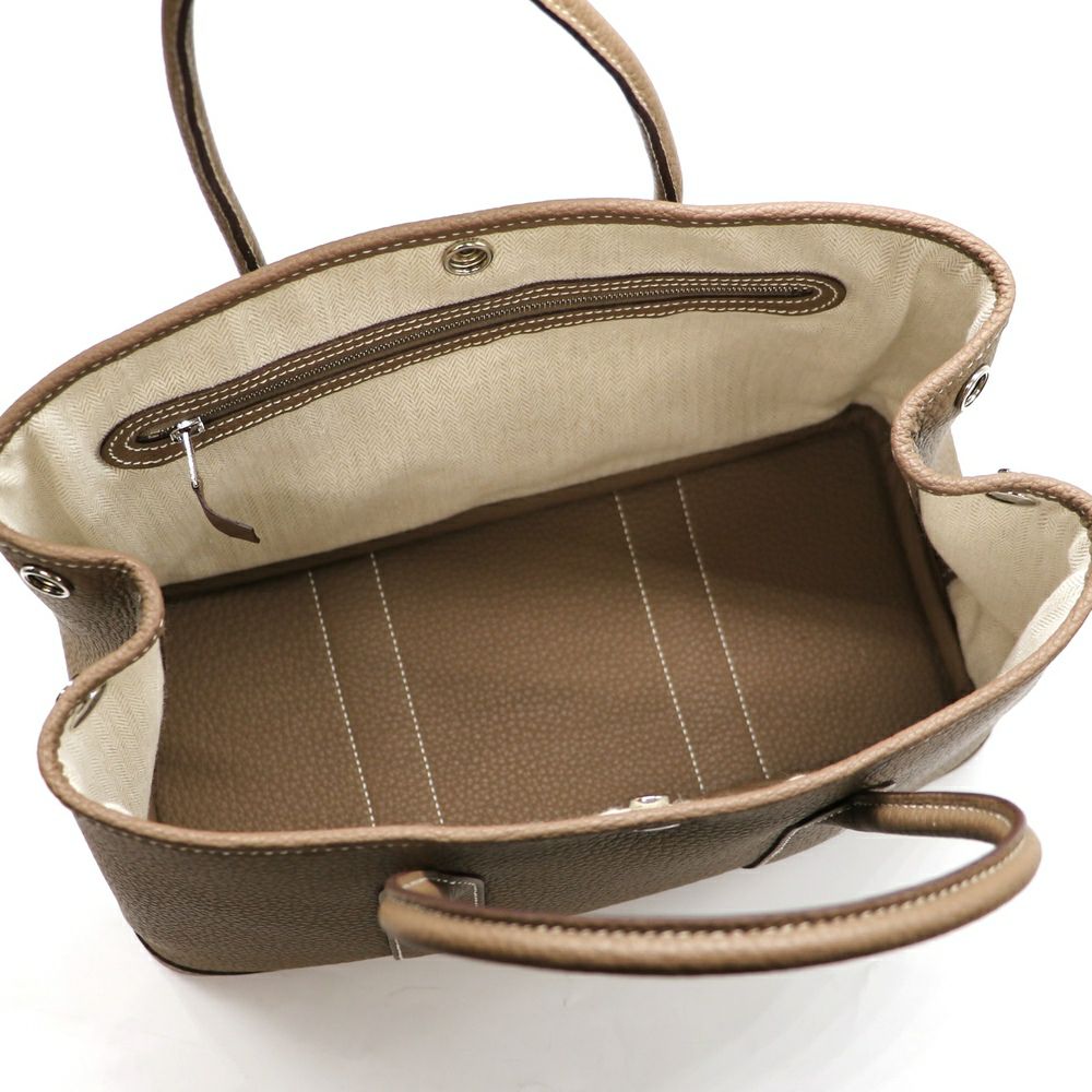 【リユース品】 エルメス HERMES バッグ ハンドバッグ ガーデンパーティPM エトゥープ 【お取り寄せ】