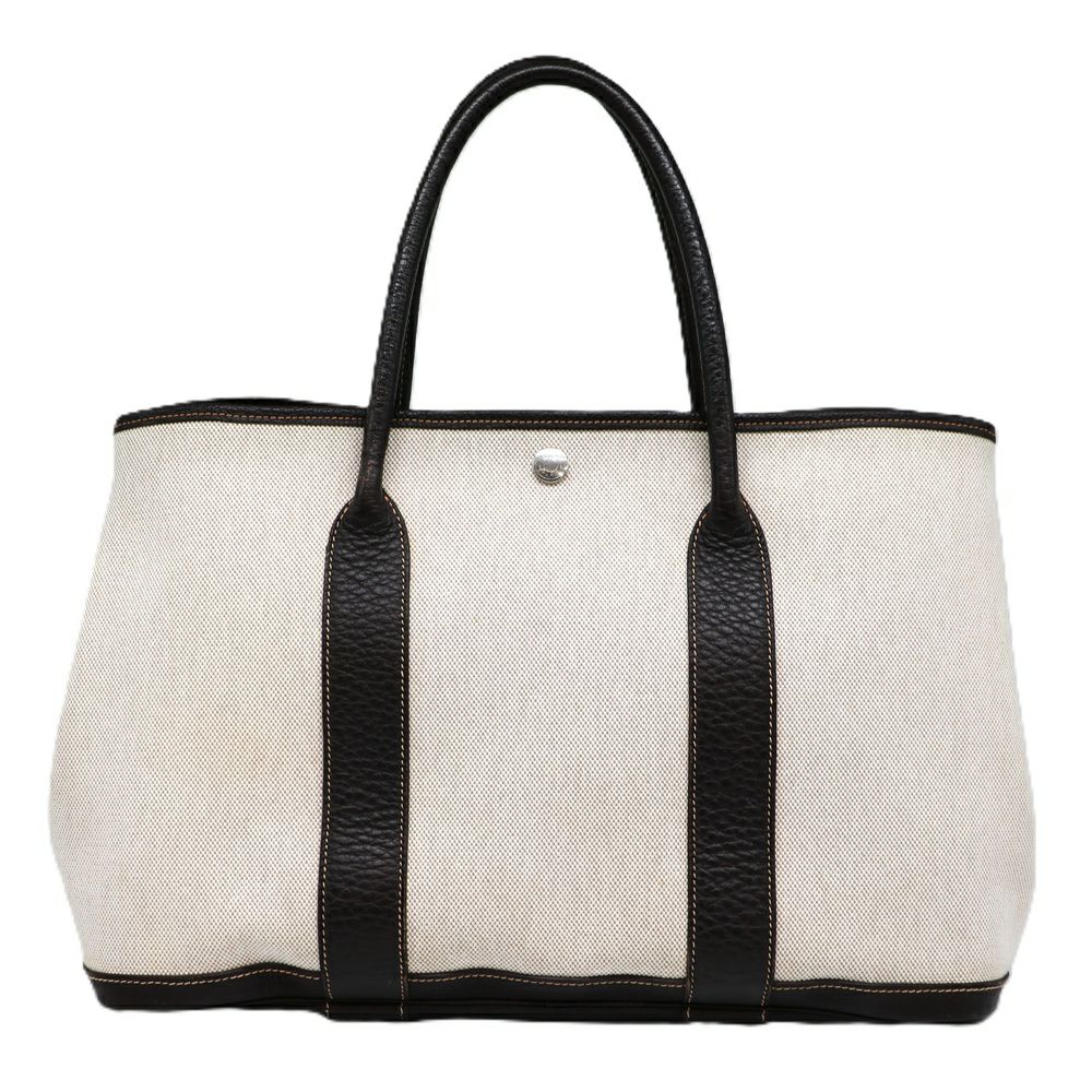 【リユース品】 エルメス HERMES バッグ ハンドバッグ ガーデンパーティPM アイボリー系 【お取り寄せ】