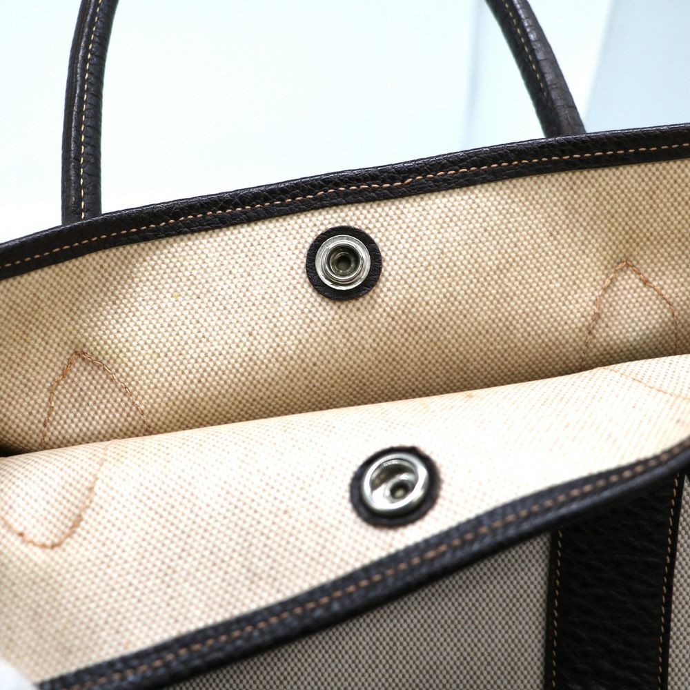 【リユース品】 エルメス HERMES バッグ ハンドバッグ ガーデンパーティPM アイボリー系 【お取り寄せ】