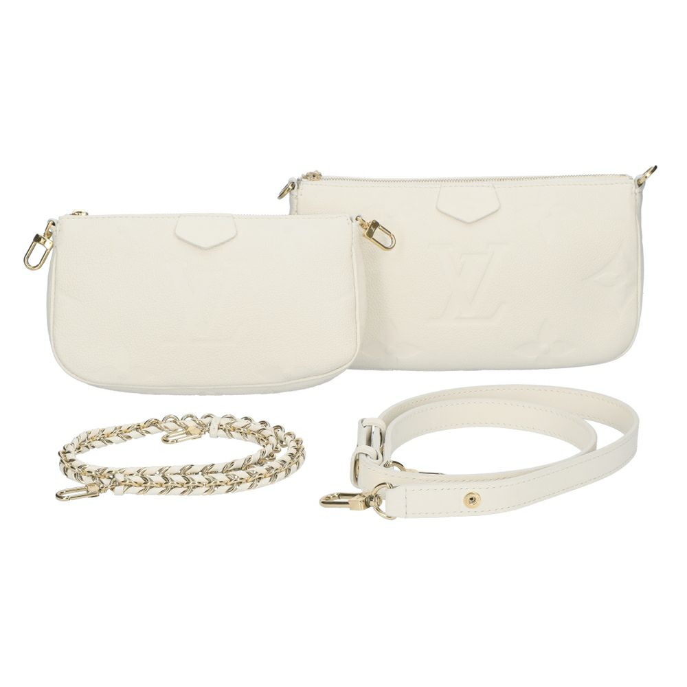 【リユース品】 ルイヴィトン LOUIS VUITTON バッグ 2WAYバッグ ミュルティ ポシェット アクセソワール M46568 クレーム 【お取り寄せ】