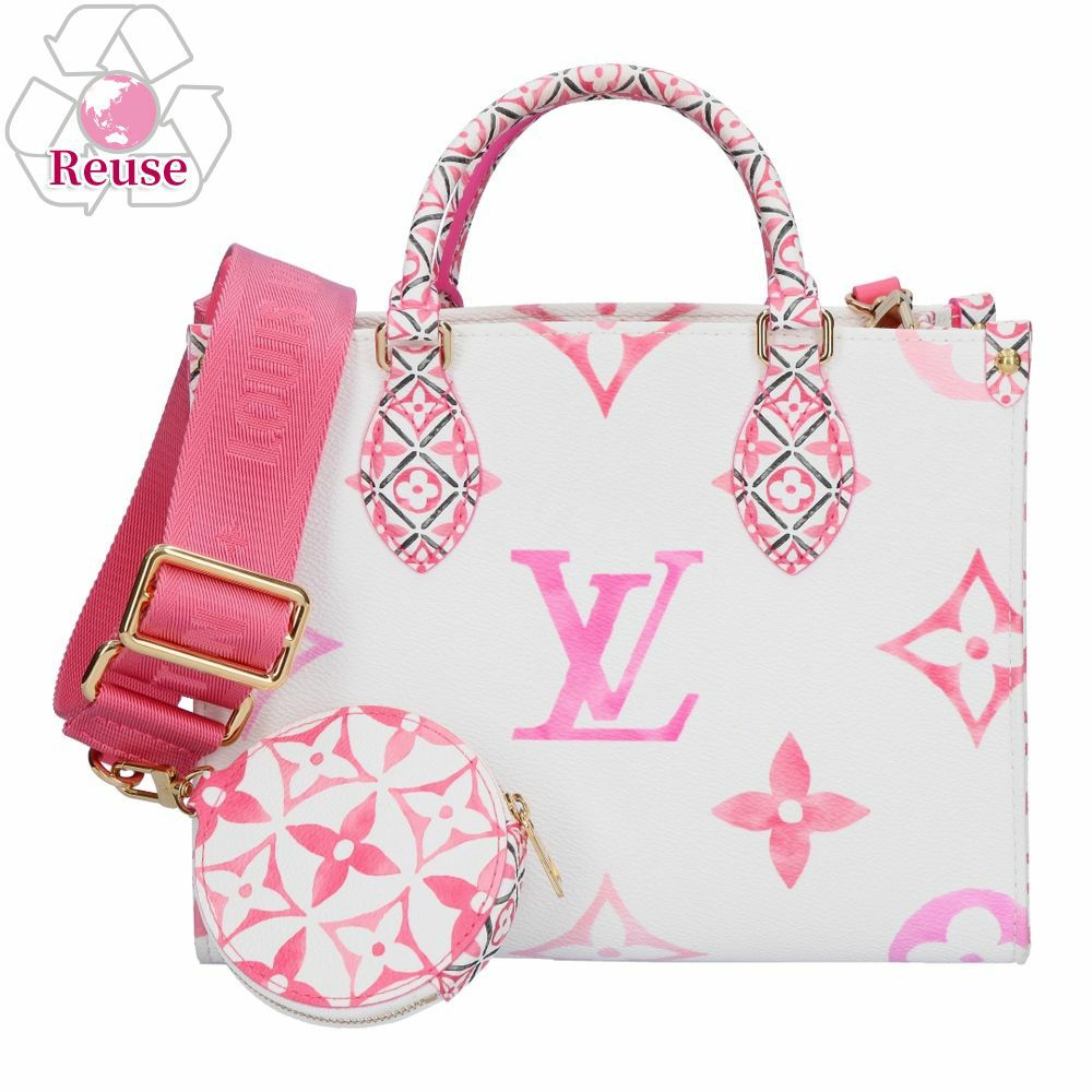【リユース品】 ルイヴィトン LOUIS VUITTON バッグ 2WAYバッグ オンザゴーPM バイ・ザ・プール フラワータイル M22976 ピンク系/ホワイト 【お取り寄せ】