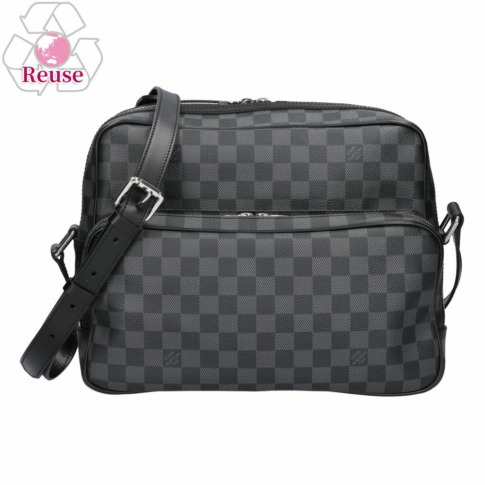 【リユース品】 ルイヴィトン LOUIS VUITTON バッグ ショルダーバッグ ダミエ グラフィット イオ N45252 グレー系 【お取り寄せ】