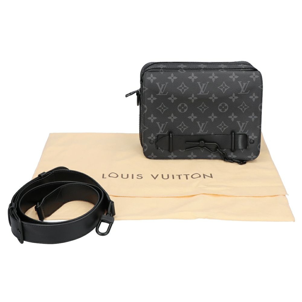 【リユース品】 ルイヴィトン LOUIS VUITTON バッグ ショルダーバッグ スティ―マメッセンジャー M45585 ブラック/ブラック金具 【お取り寄せ】