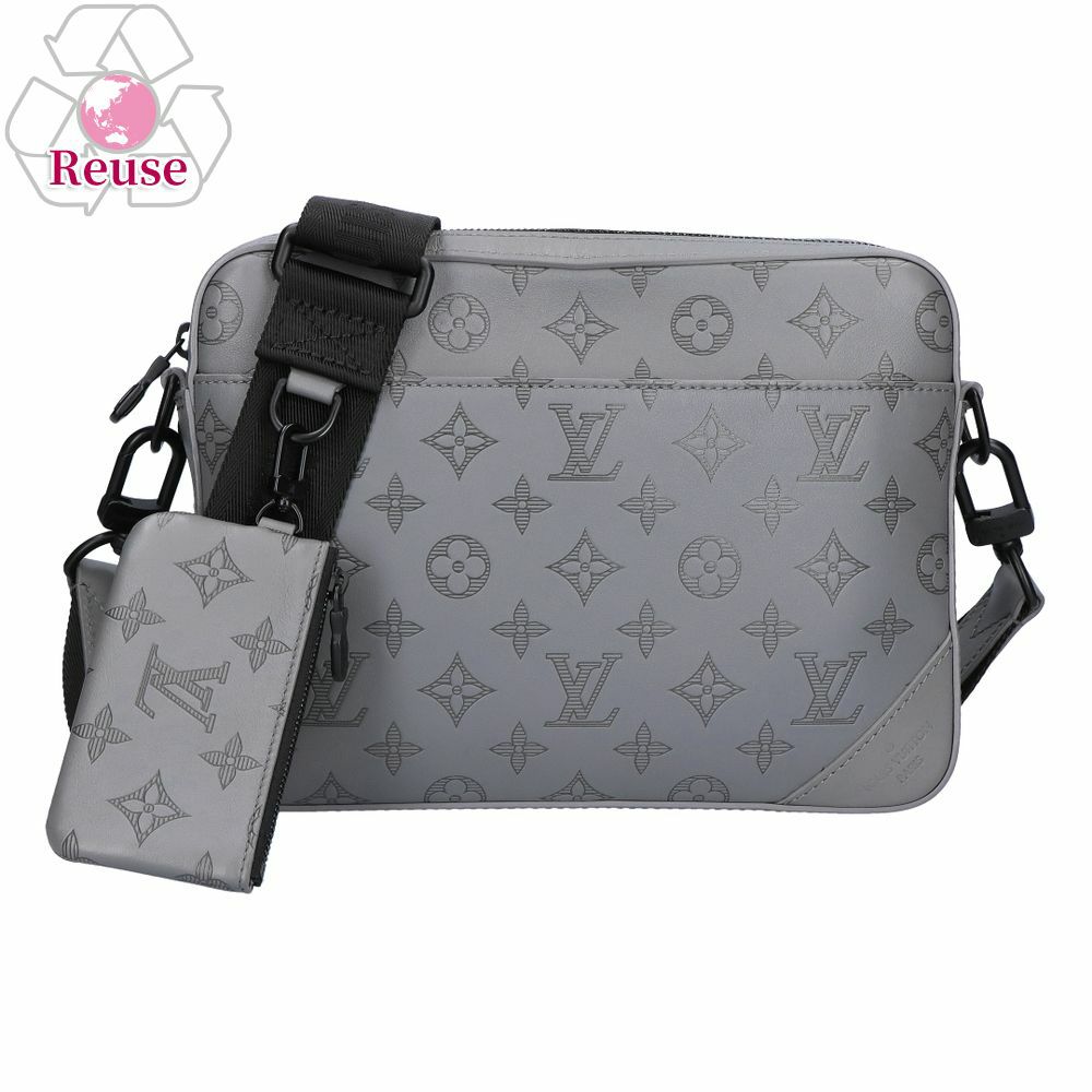 【リユース品】 ルイヴィトン LOUIS VUITTON バッグ ショルダーバッグ デュオメッセンジャー M46104 グレー系 【お取り寄せ】