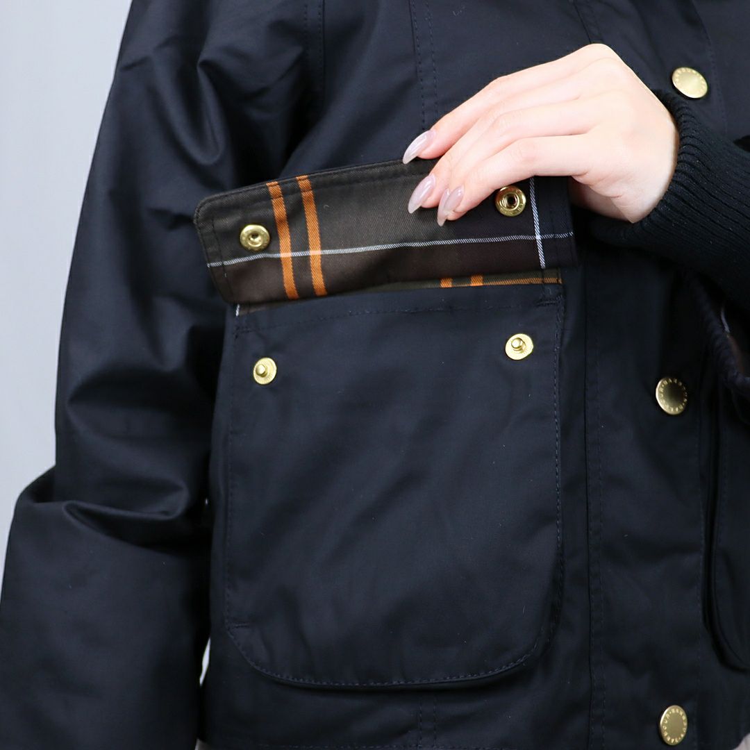 バブアー BARBOUR レディース ワックス ジャケット ブルゾン CROPPED BEADNELL クロップド ビードネル ワックス ジャケット LWX1403