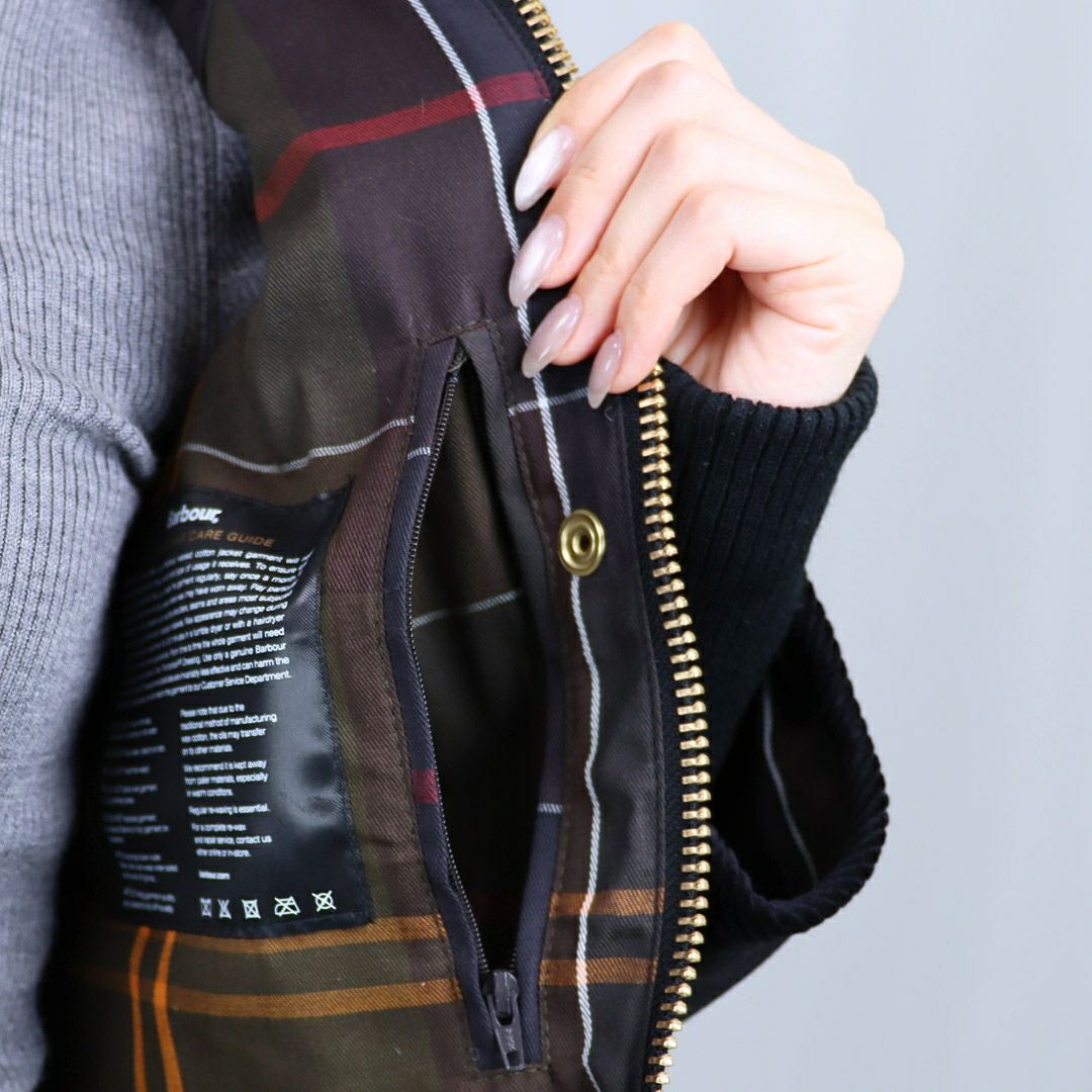 バブアー BARBOUR レディース ワックス ジャケット ブルゾン CROPPED BEADNELL クロップド ビードネル ワックス ジャケット LWX1403