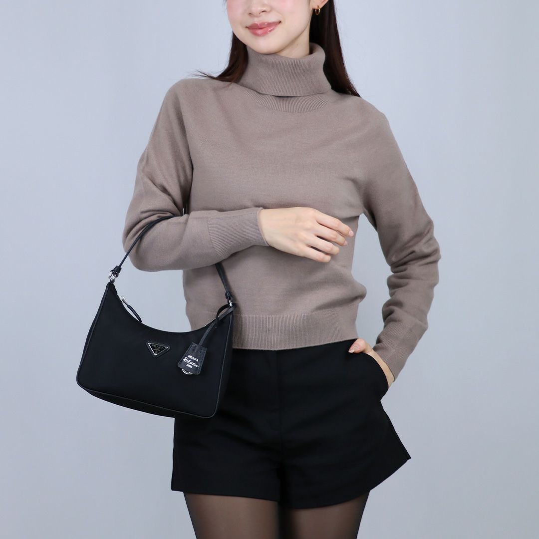 プラダ PRADA ハンドバッグ ミニバッグ RE-EDITION 2005 RE-NYLON ミニバッグ 1N204X R064 TESSUTO+SAFFIANO F0002 NERO